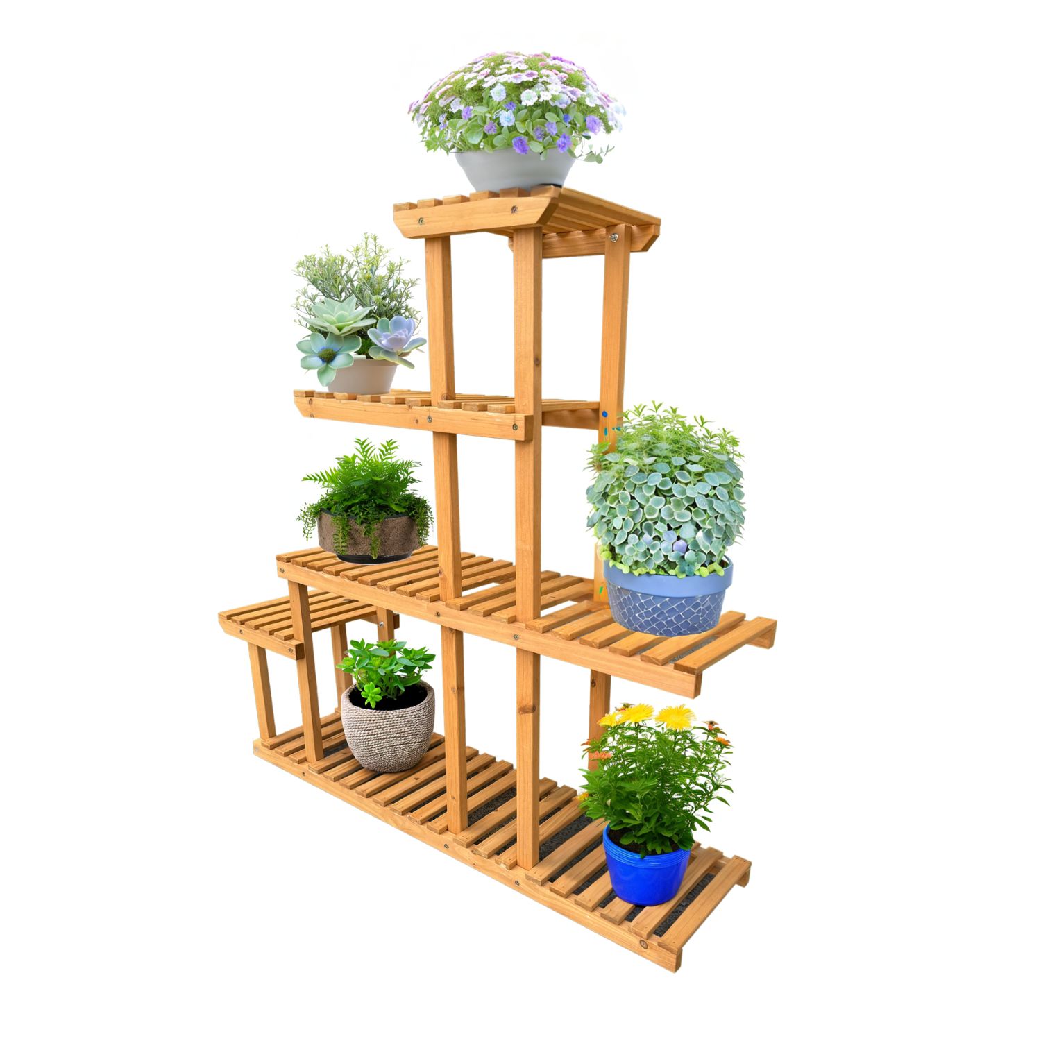 Coemo Blumenregal Lena Pflanzenst&auml;nder mit 5 Ebenen Blumenst&auml;nder Pflanzenregal 