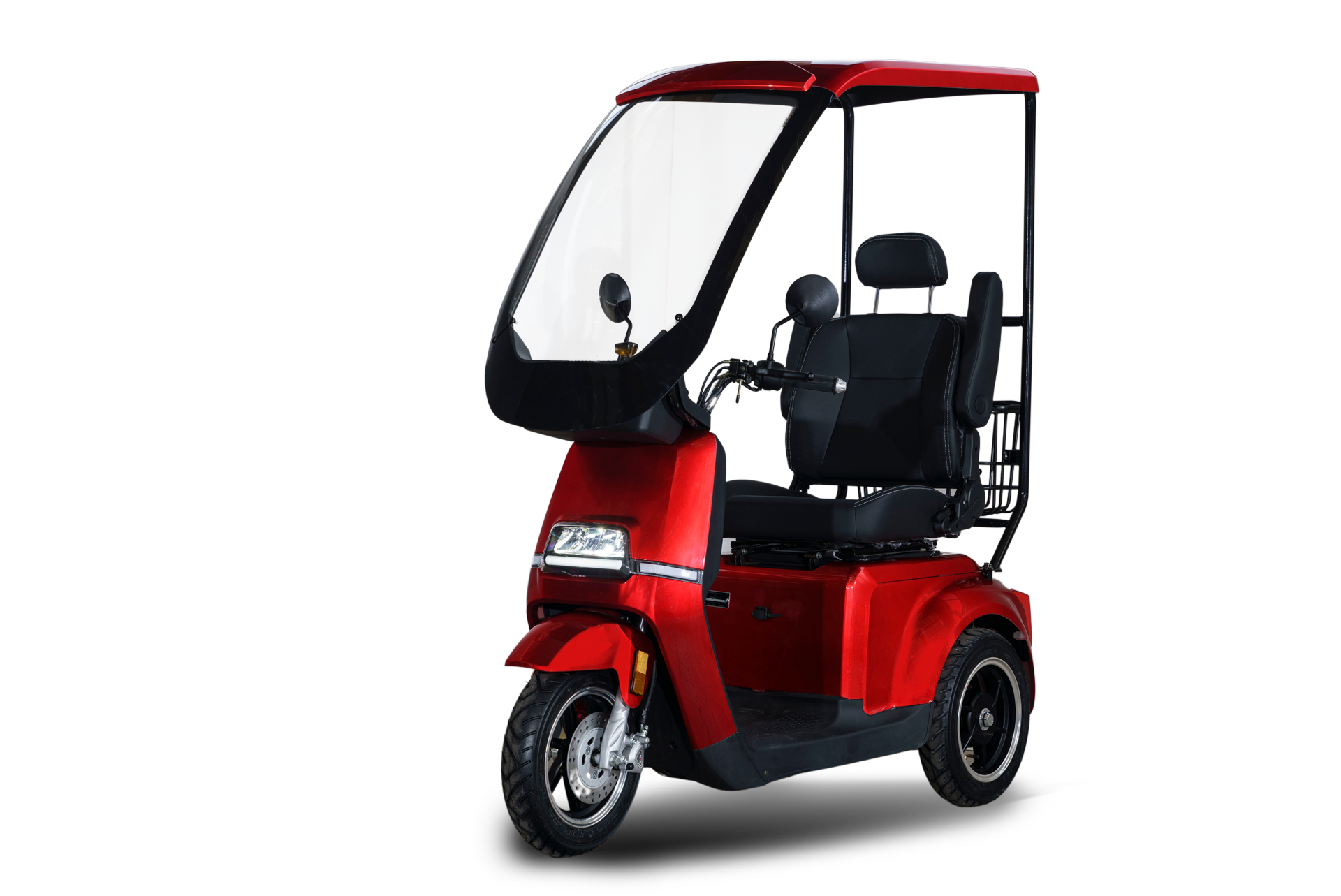 Stormborn R5 Elektro-Dreiradroller 25 km/h - rot - mit Dach 