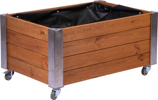 dobar Rollbares Hochbeet Rolli braun 