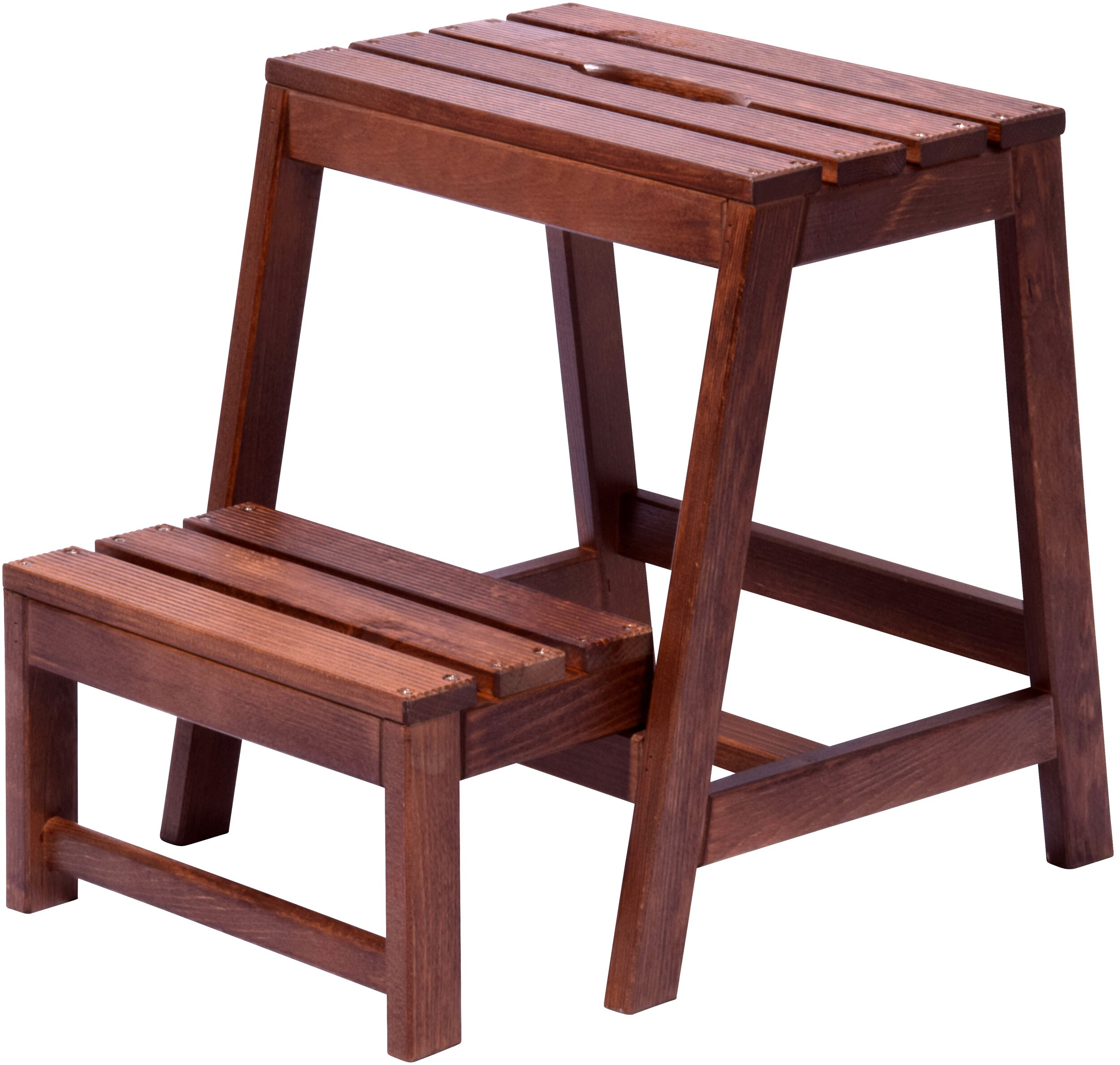 dobar Multifunktions-Hocker, dunkelbraun 