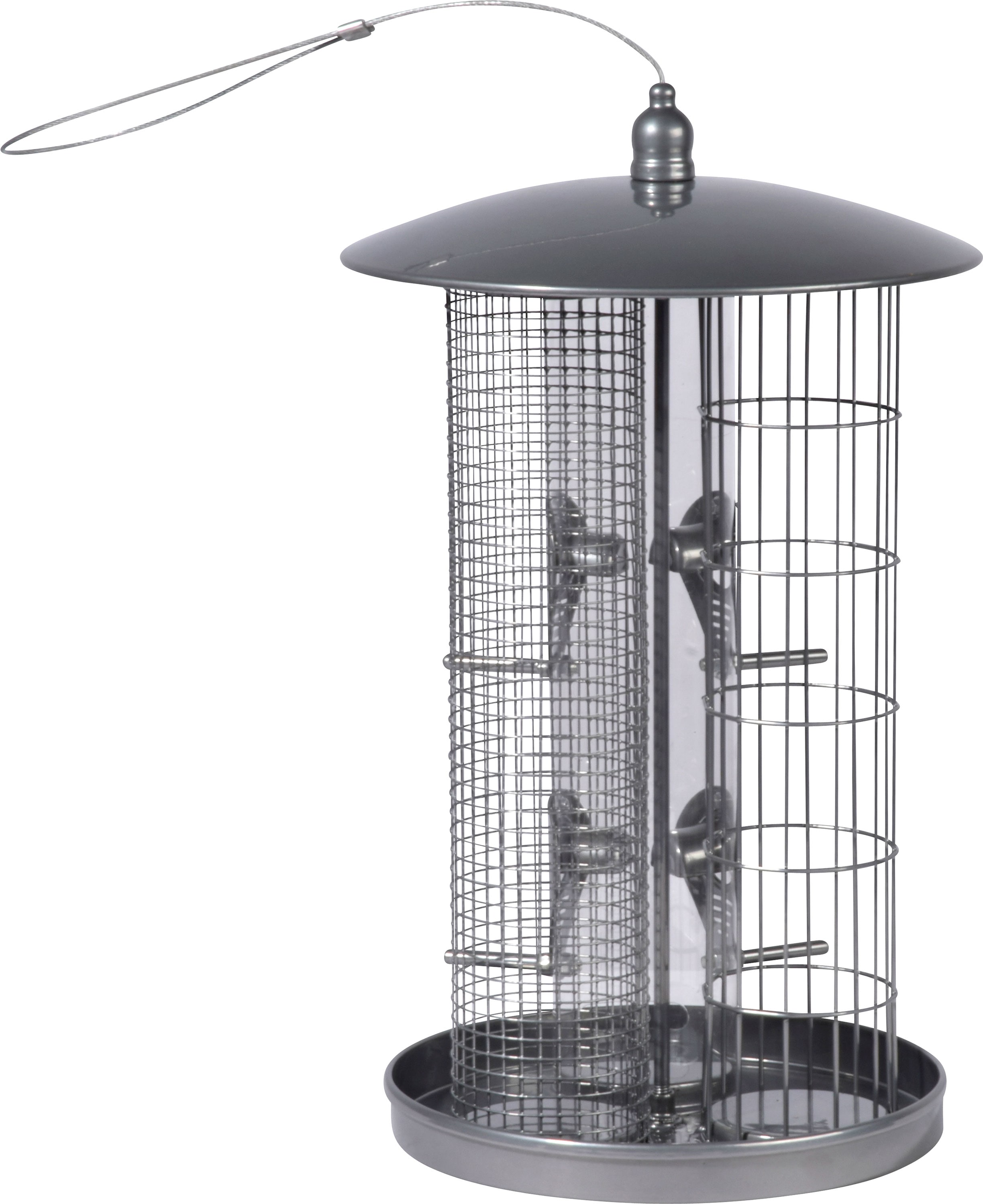 dobar 3-Kammer Futterspender aus Metall 