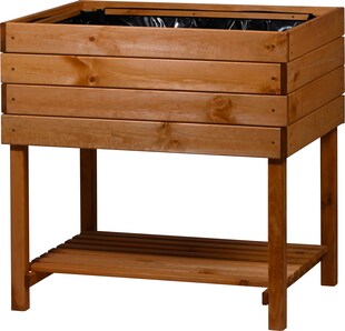 dobar Hochbeet Kubus 2.0 Braun 