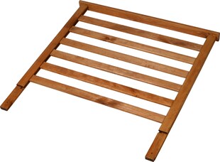 dobar Rankgitteraufsatz Kubus 2.0 mit Rückwand braun 