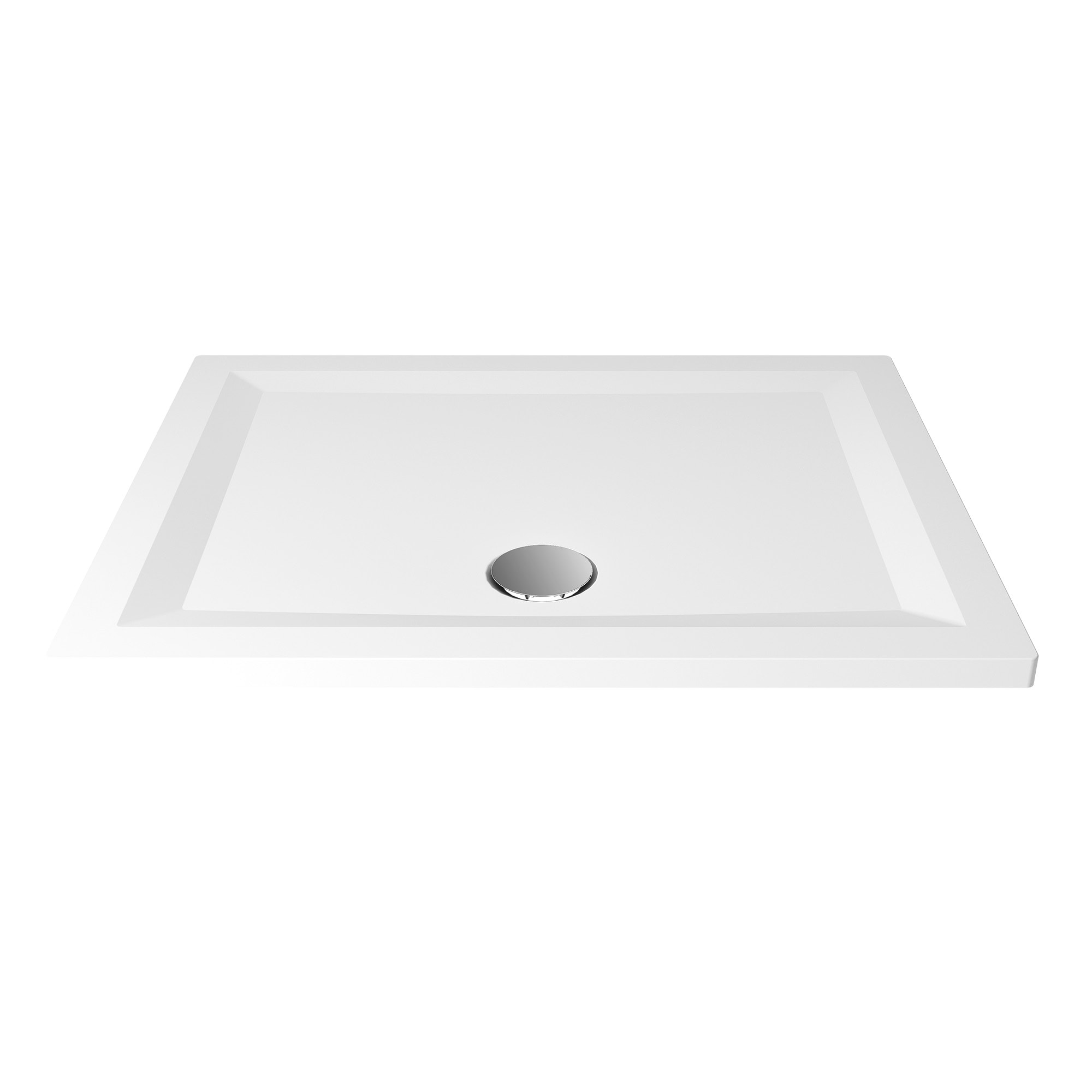 Breuer Flat Line Design Rechteck-Duschwanne Weiss 750/900 mm 