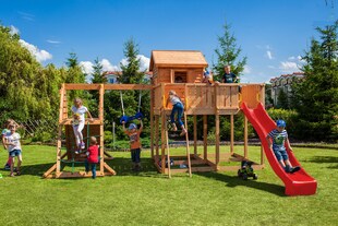 FUNGOO Spielturm Klettergerüst My_SPACE_XL  in versch. Ausführungen Spielplatz Holzschaukel 