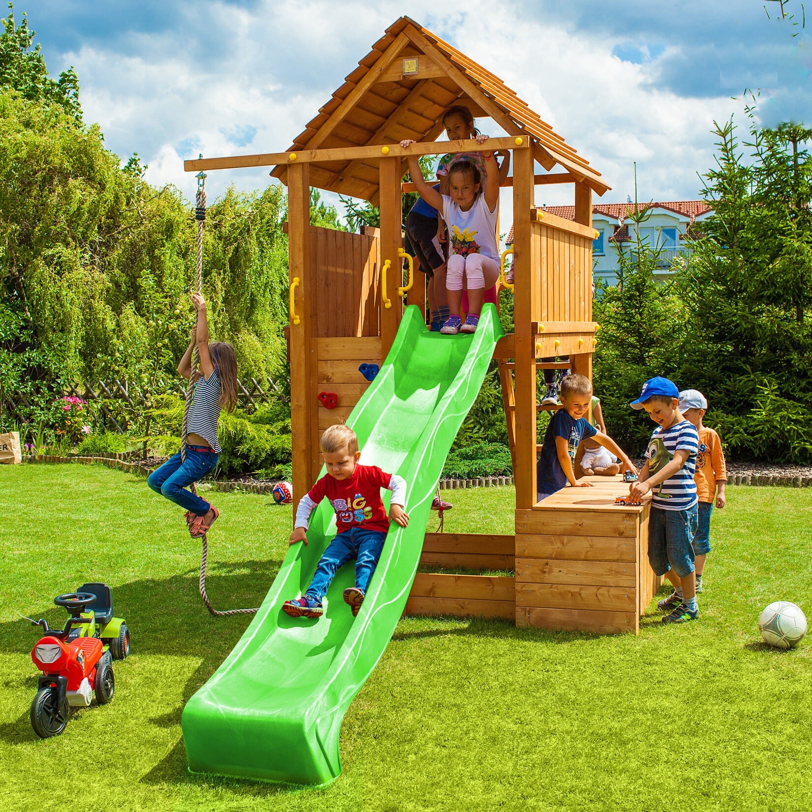 FUNGOO Spielturm Klettergerüst FORTRESS Toybox