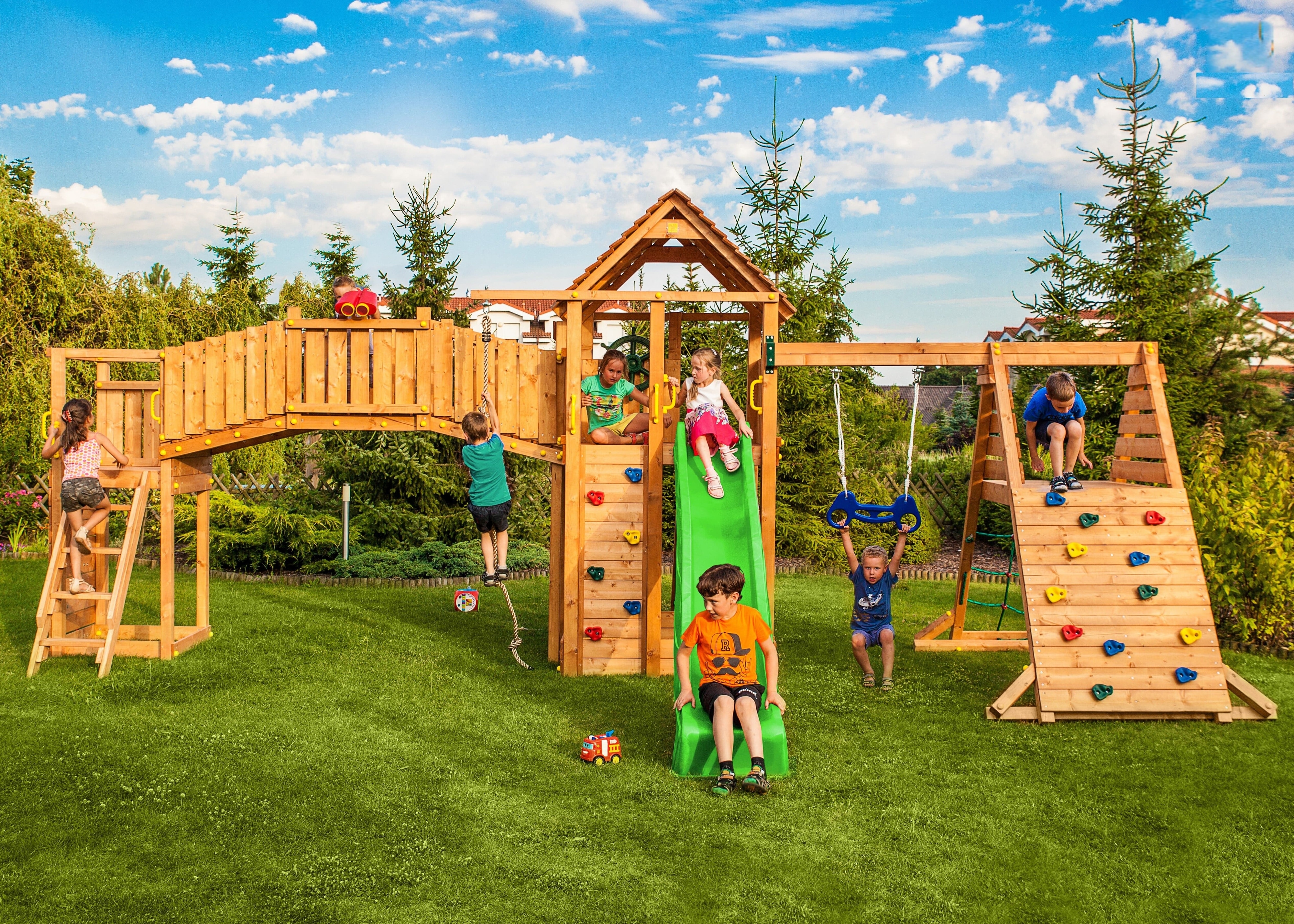 FUNGOO MAXI SET Spielturm Kletterger&uuml;st FUN GYM 