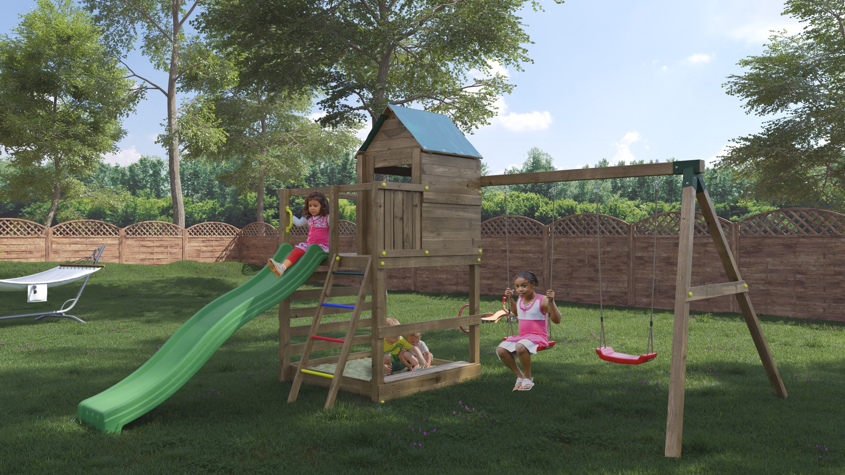 FUNGOO Spielturm Kletterger&uuml;st JARCAS_4 