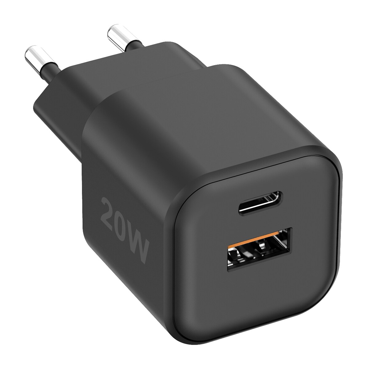 Fontastic USB Ultra Schnell-Reiselader Mini GaNto20 schwarz 