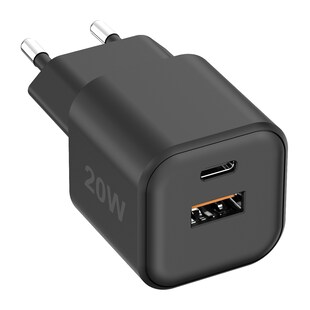 Fontastic USB Ultra Schnell-Reiselader Mini GaNto20 schwarz 