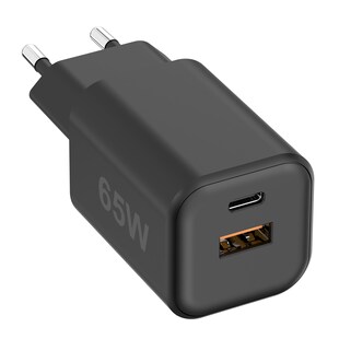 Fontastic USB Ultra Schnell-Reiselader Mini GaNto65 schwarz 