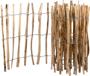 dobar Staketen-Zaun Haselnuss 90x500cm 