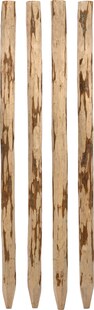 dobar 4x Holzpfosten für Staketen Zaun 