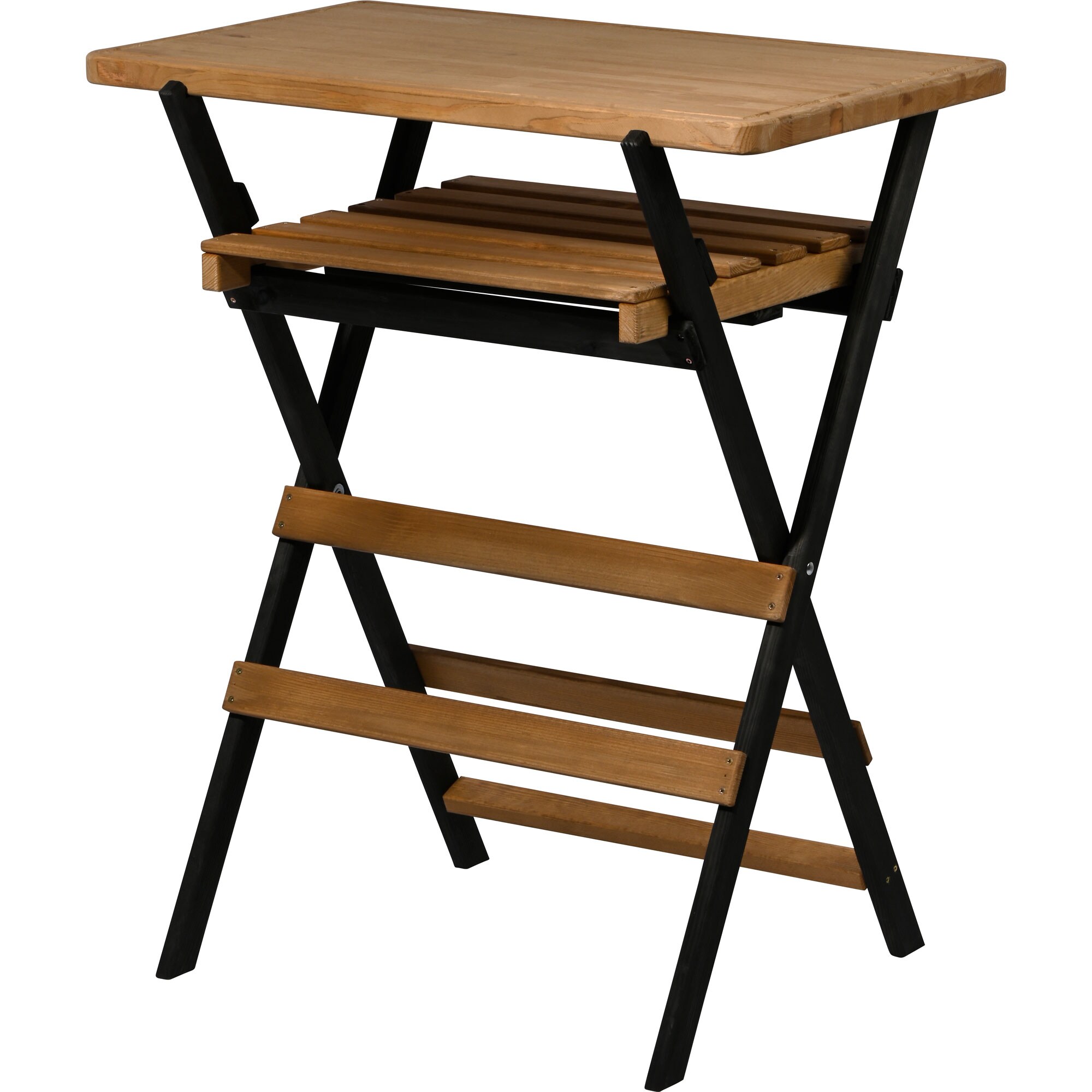 dobar Klappbarer Multifunktionstisch aus Holz, 70x44x81 cm 