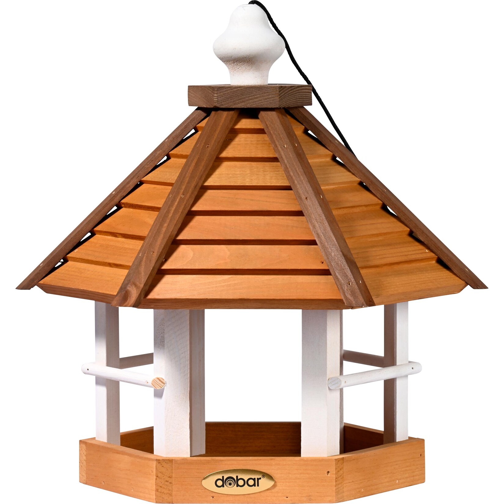 dobar großes Vogelhaus "Goldener Oktober" für Ständermontage, Vogelfutterhaus zum Aufstellen