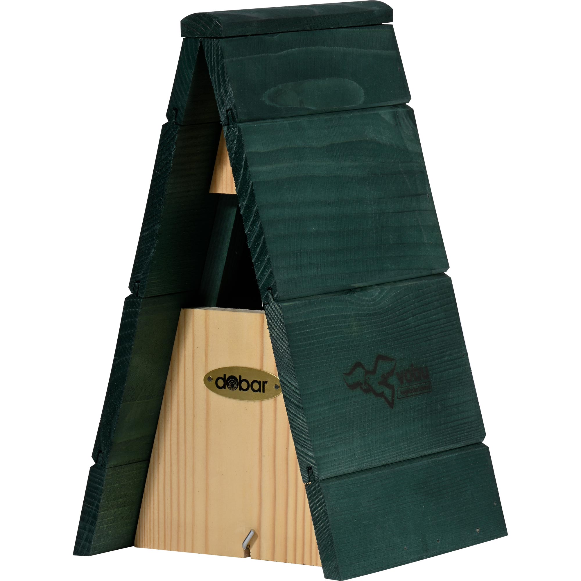 dobar VOBU-Nistkasten Spitzdach f&uuml;r Zaunk&ouml;nig aus Holz, 16x16,x5x28 cm 