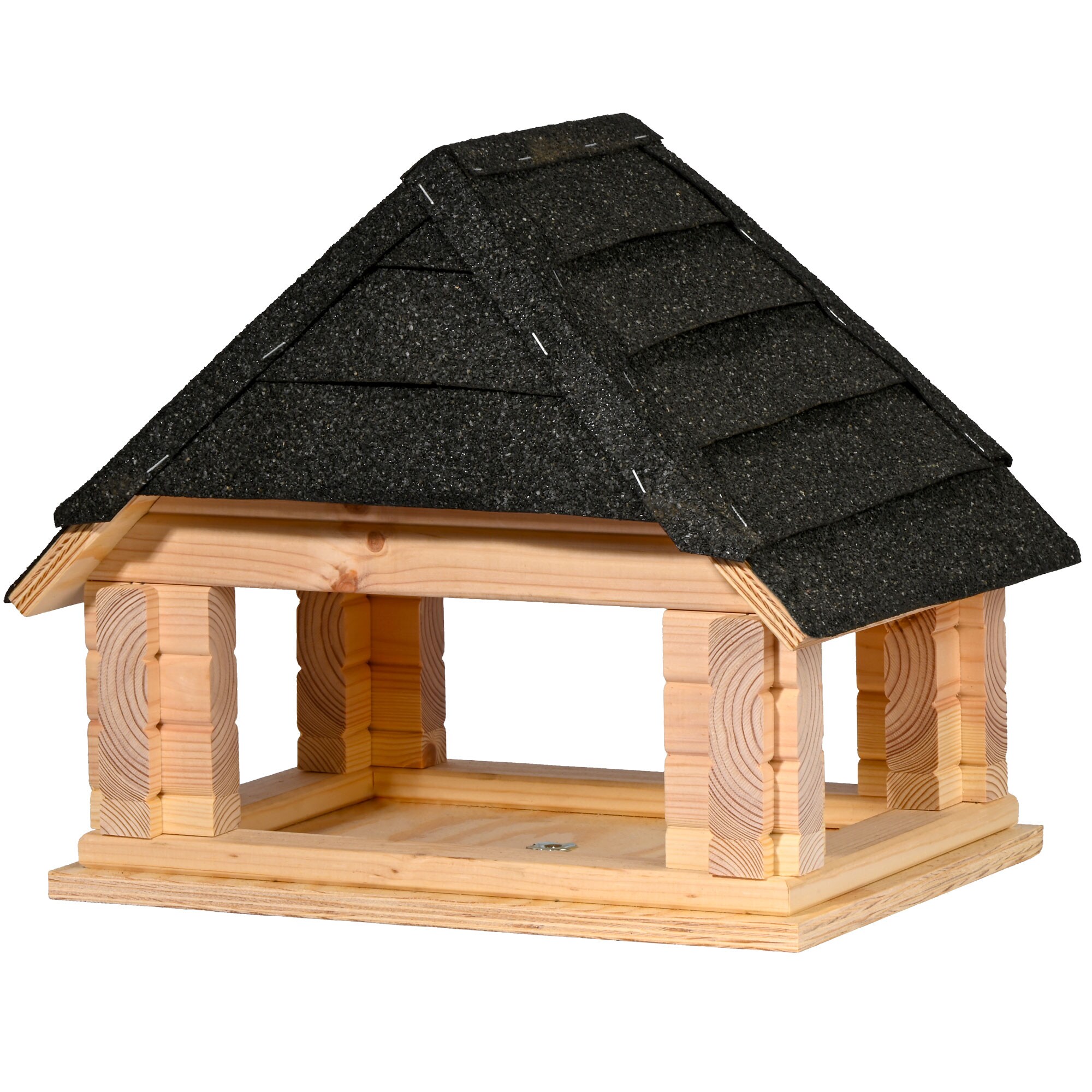 dobar Vogelhaus "Zwart" aus Massivholz, ca.: 40x34,5x23,5 cm 
