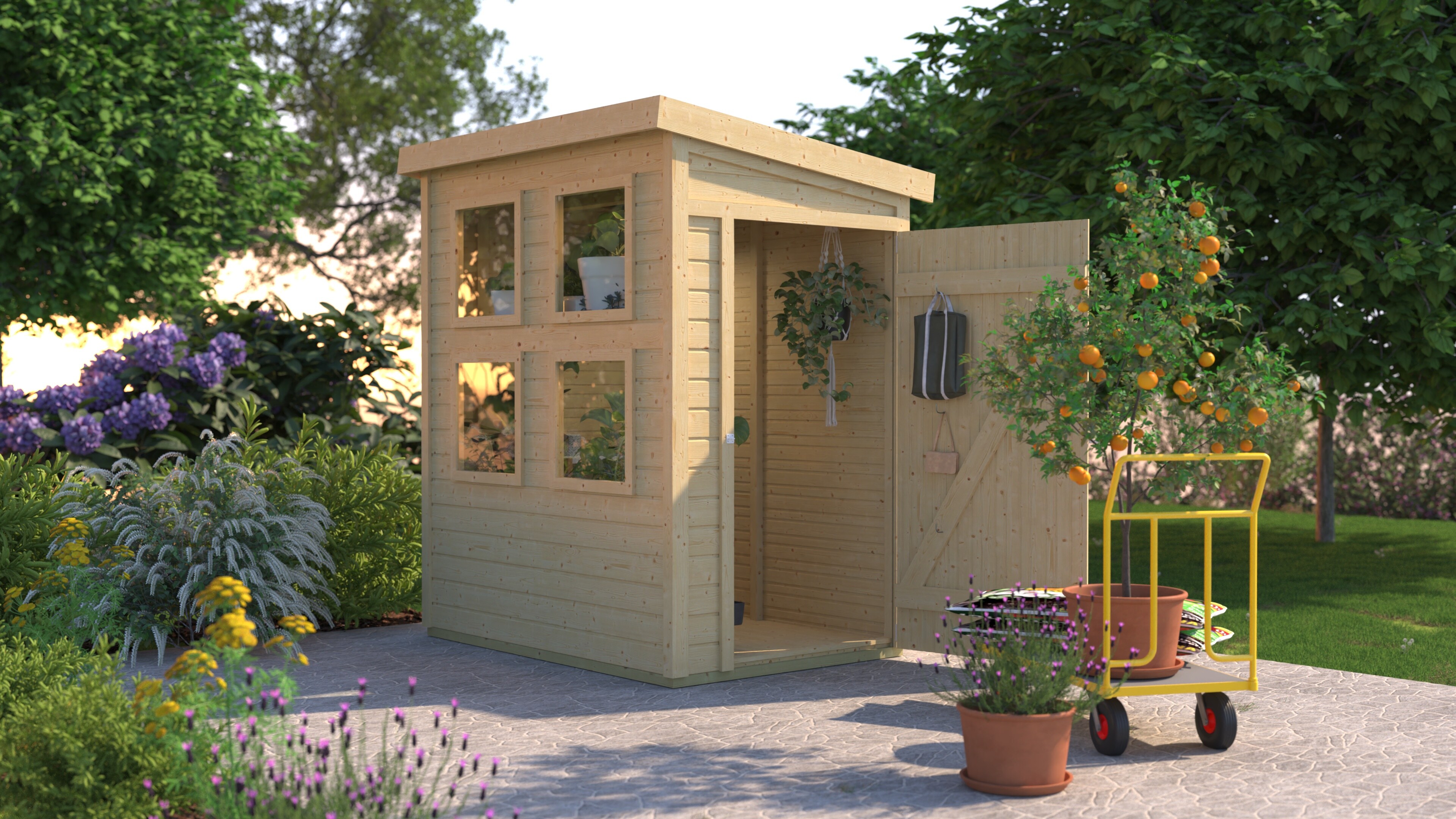 Karibu Anzuchthaus Florenz mit optimaler Lichtzufuhr 