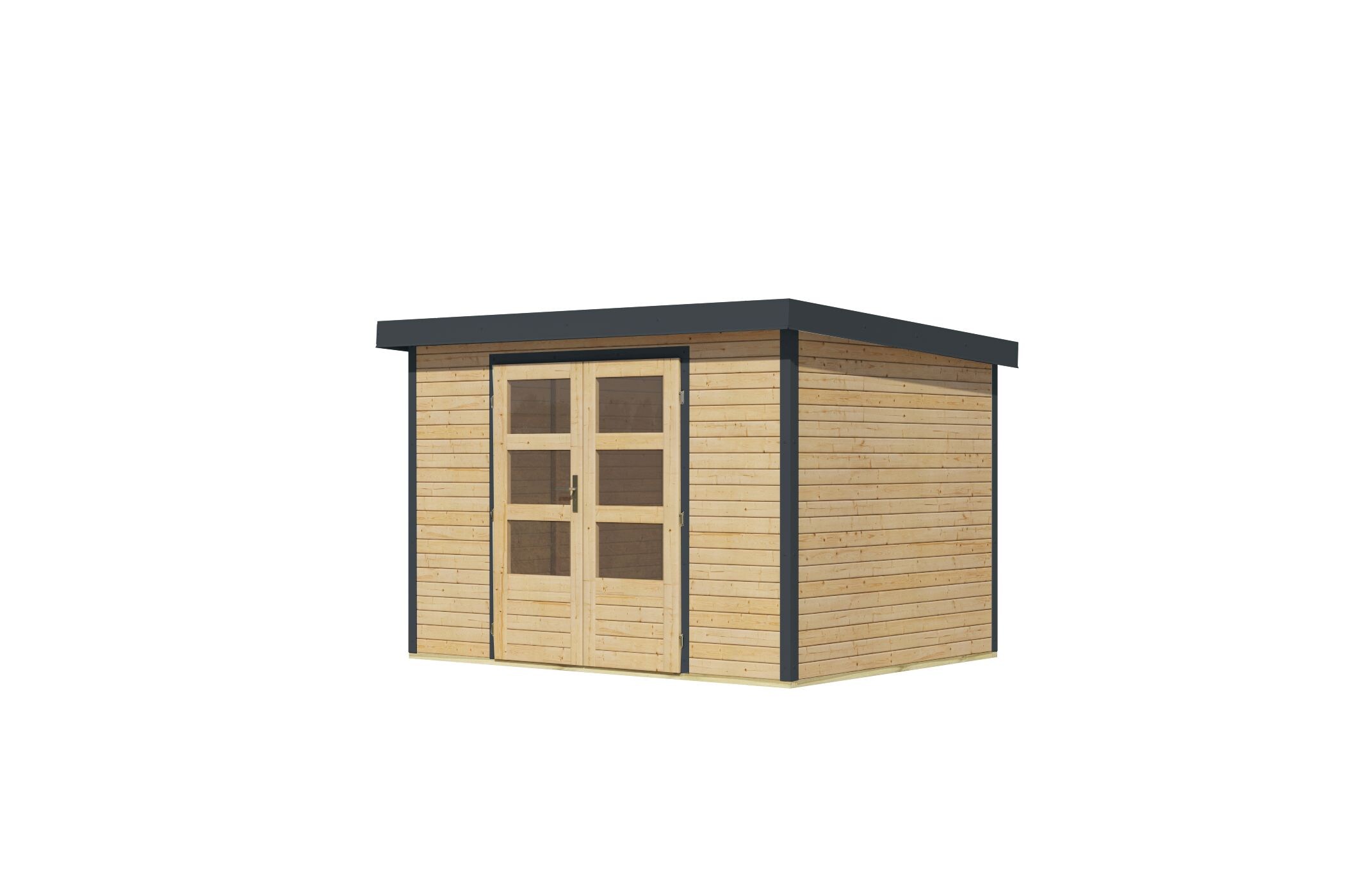 Karibu Gartenhaus Hollywood in versch. Gr&ouml;&szlig;en und Farben, opt. mit Anbaudach 