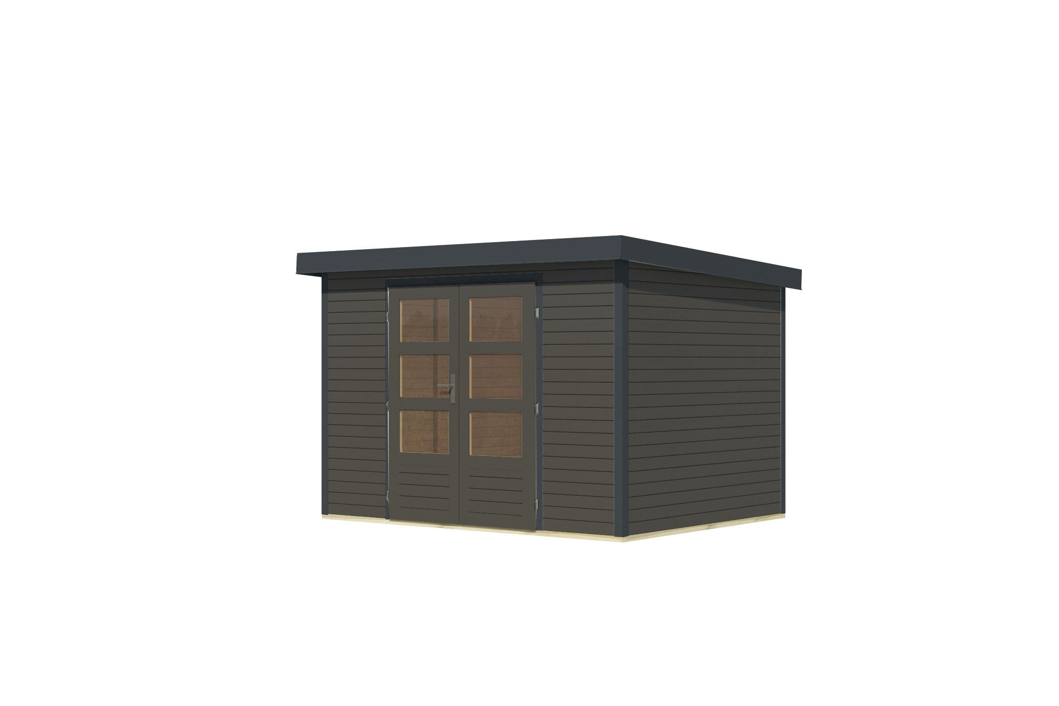 Karibu Gartenhaus Hollywood in versch. Gr&ouml;&szlig;en und Farben, opt. mit Anbaudach 