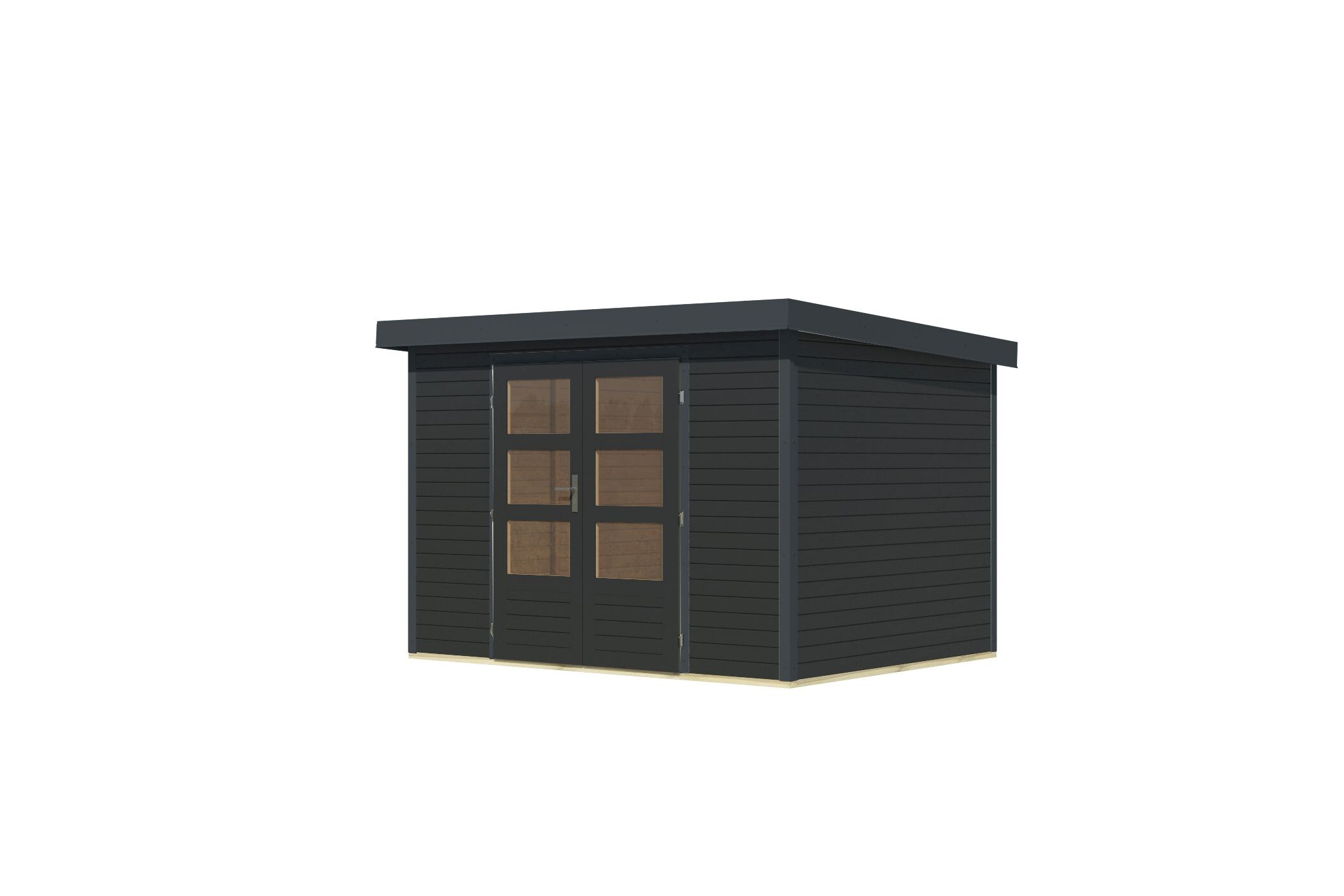 Karibu Gartenhaus Hollywood in versch. Gr&ouml;&szlig;en und Farben, opt. mit Anbaudach 