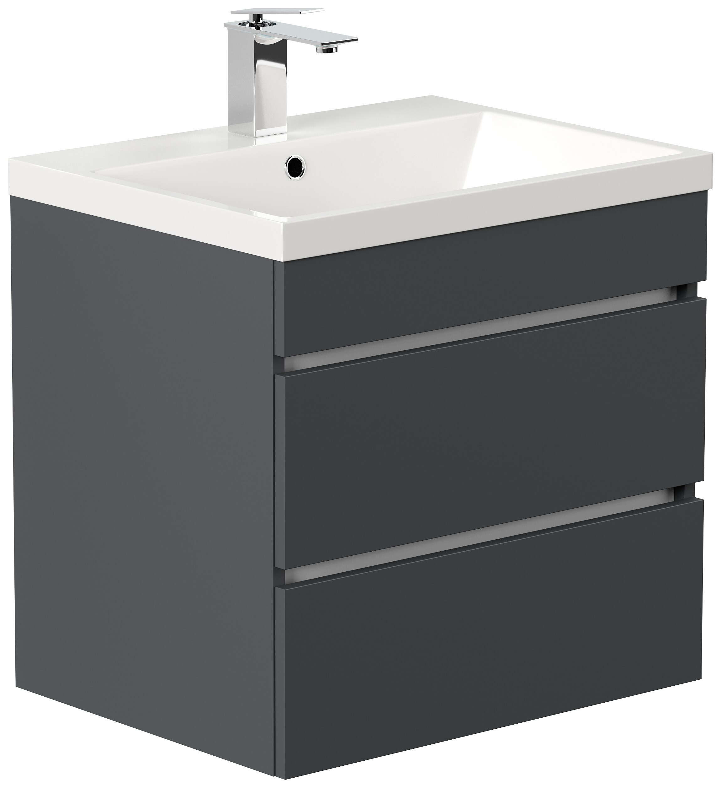 Badm&ouml;bel Fellini 60 SoftClose eiche gold mit drei grifflosen Schubladen 