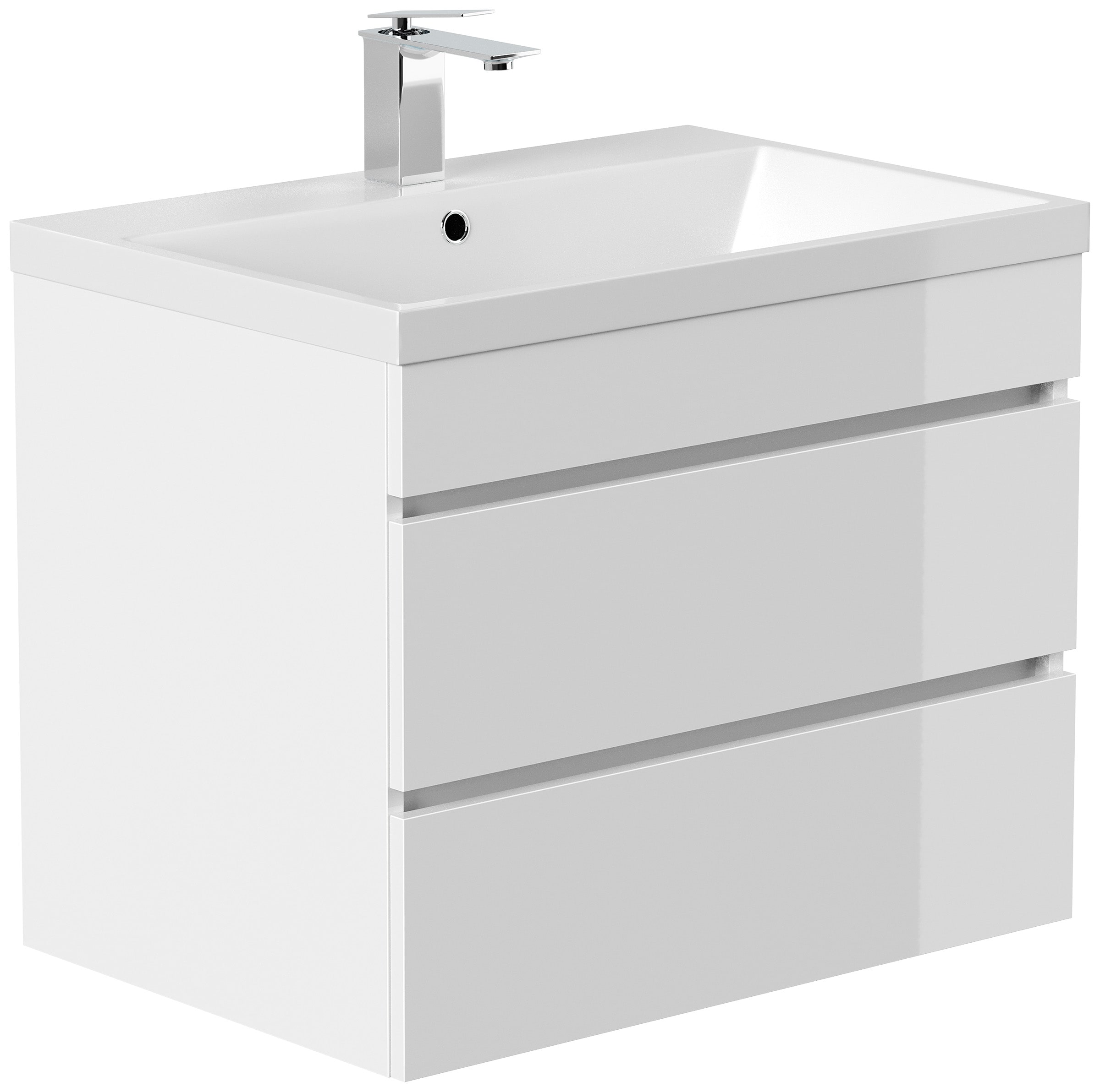 Badm&ouml;bel Fellini 70 SoftClose eiche gold mit grifflosen Schubladen 