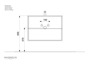 Badmöbel Homeline 80 weiss hochglanz 