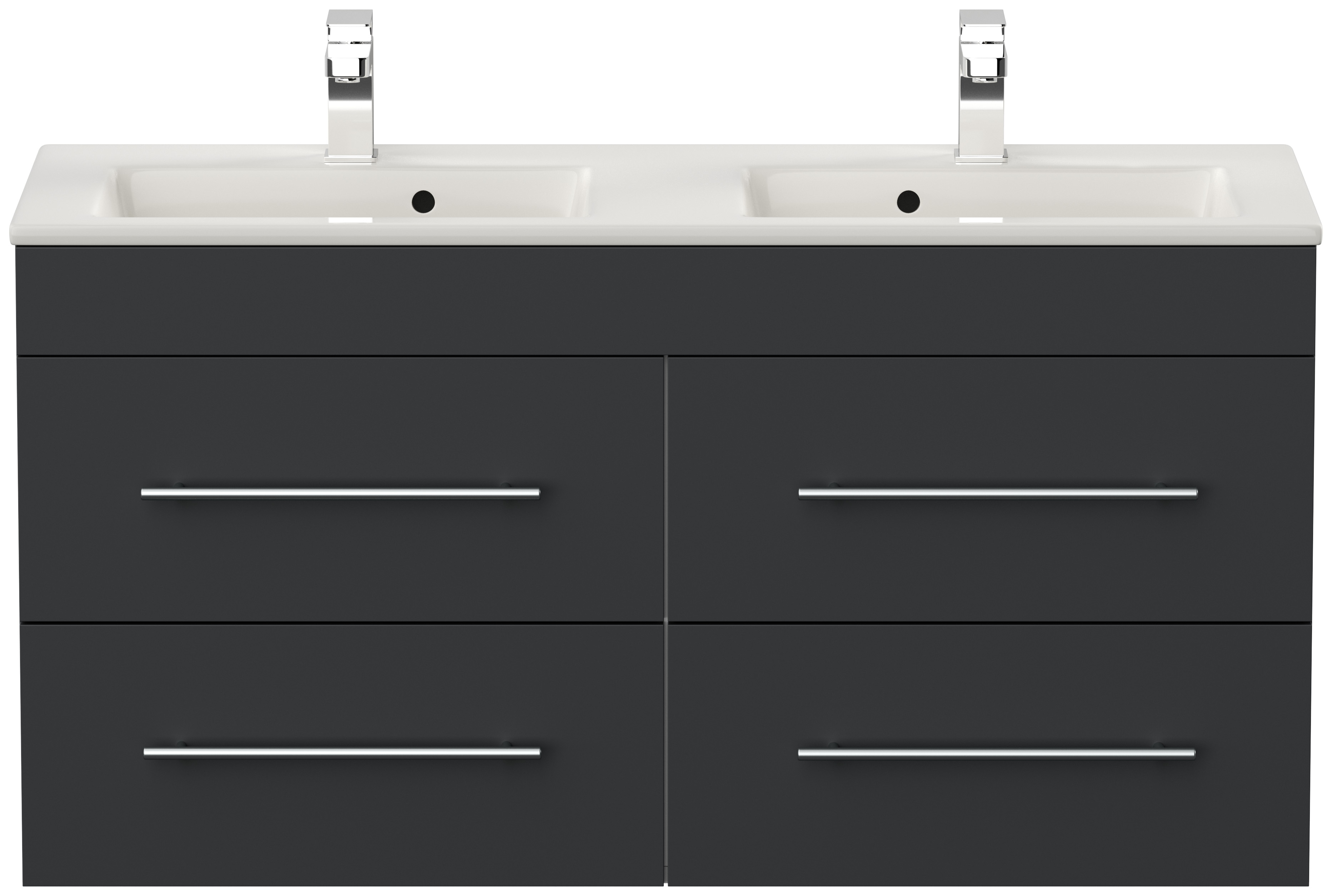 Badm&ouml;bel Homeline 120 weiss hochglanz 