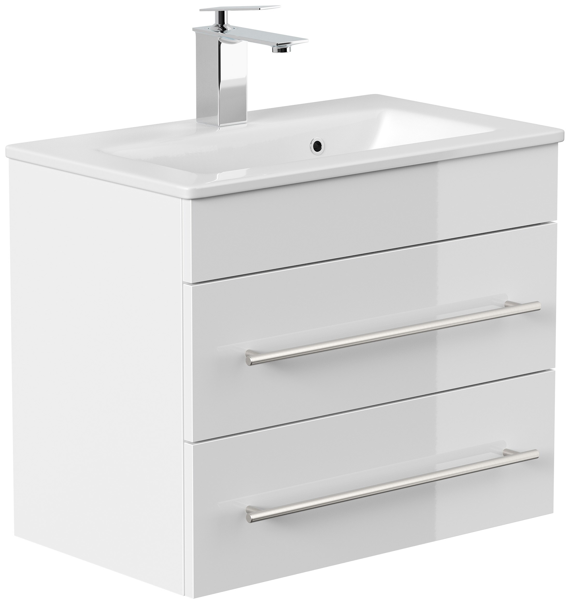 Badm&ouml;bel Portus 600 SlimLine weiss hochglanz 