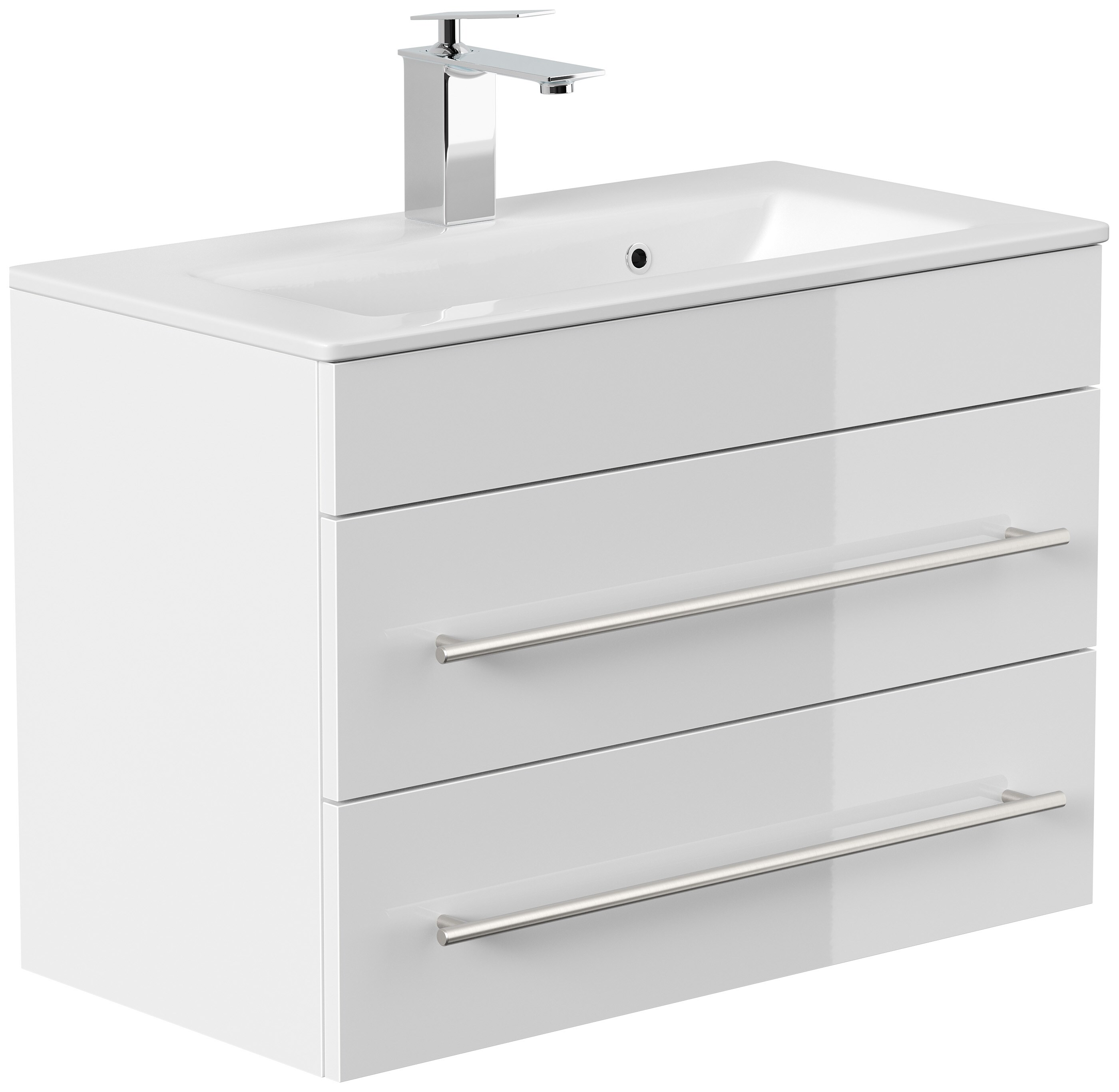 Badm&ouml;bel Portus 700 SlimLine weiss hochglanz 