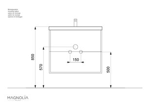 Badmöbel Portus 700 SlimLine weiss hochglanz 