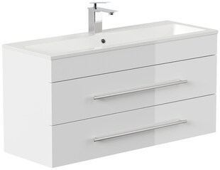 Badmöbel Portus 1000 SlimLine weiss hochglanz 