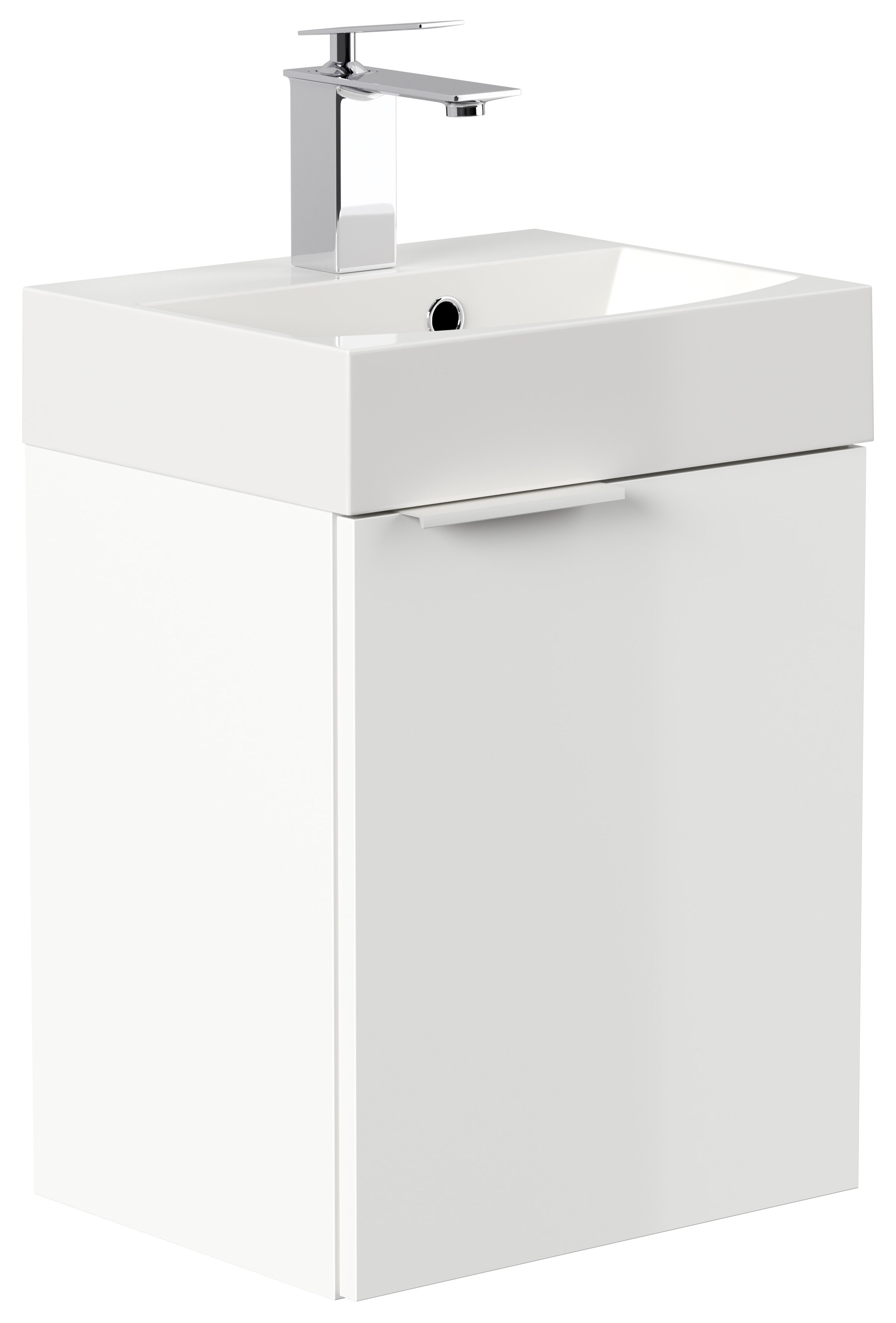 G&auml;ste WC Badm&ouml;bel Cubi Slimline 40cm SoftClose in versch. Ausf&uuml;hrungen 