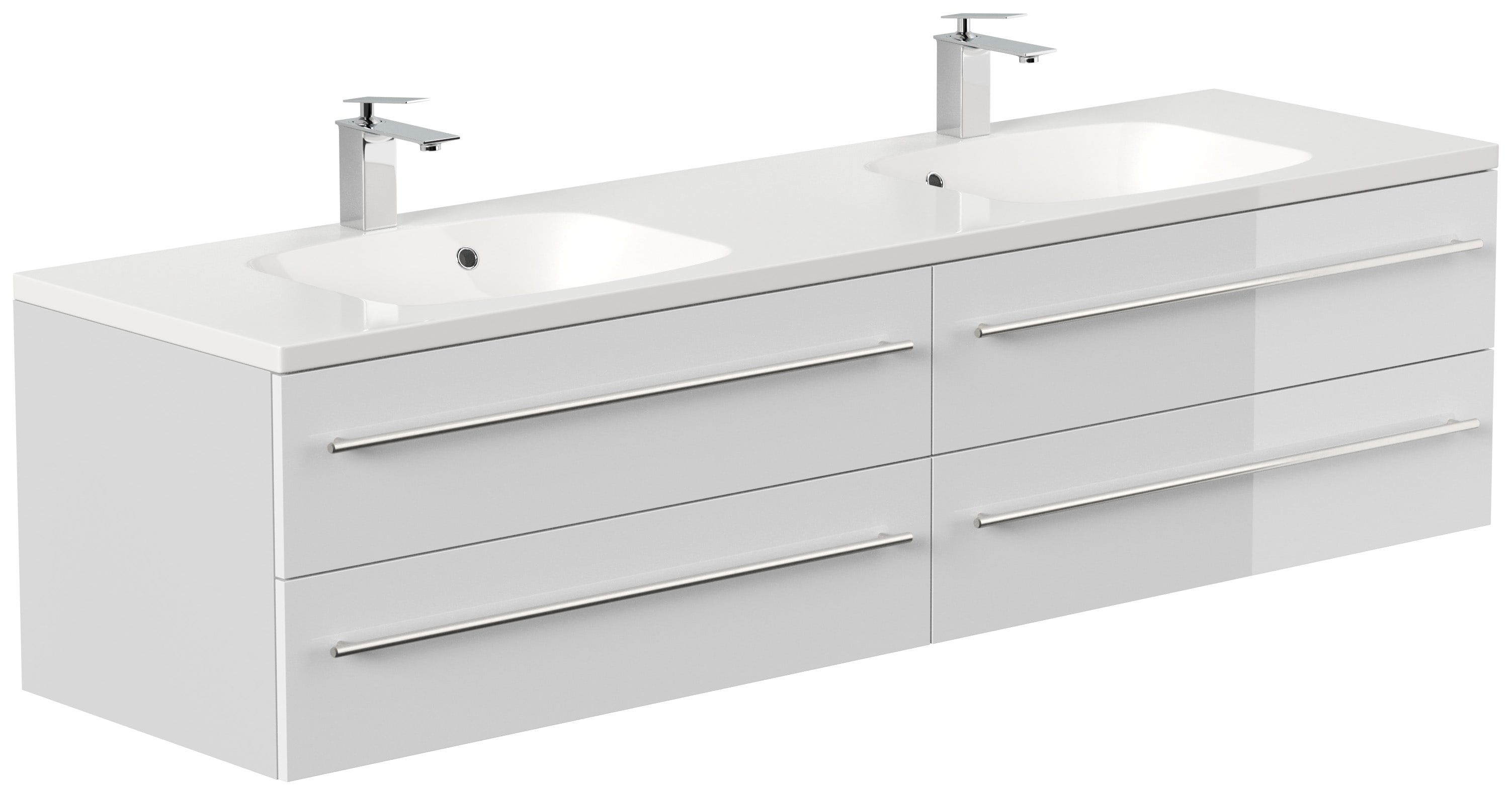Badm&ouml;bel Geant 180 weiss hochglanz 