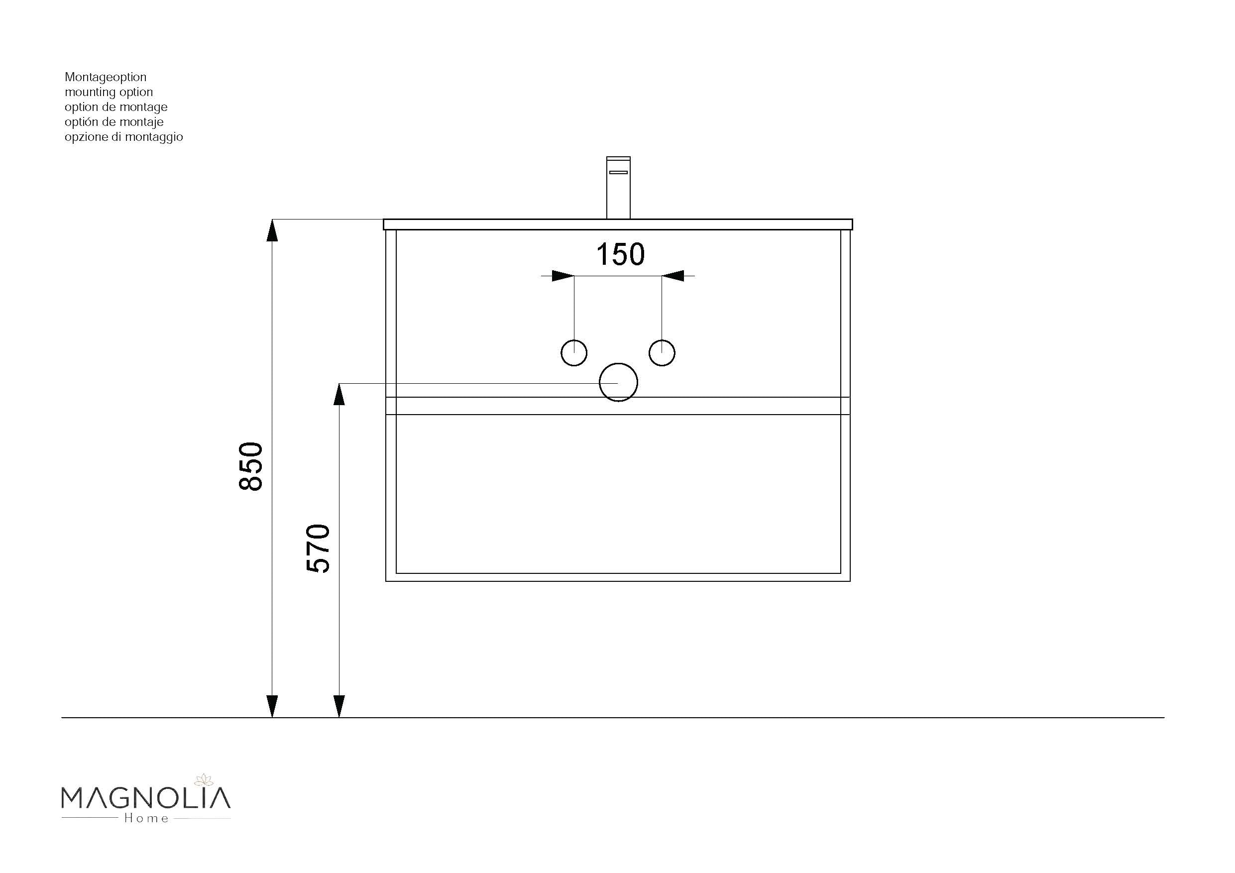 Badm&ouml;bel Limes & Waschtisch 80cm 2 Greifraum SoftClose Ausz&uuml;ge wei&szlig; Hgl 