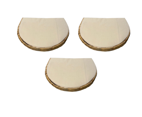 Wandliege halbrund 3 er Set