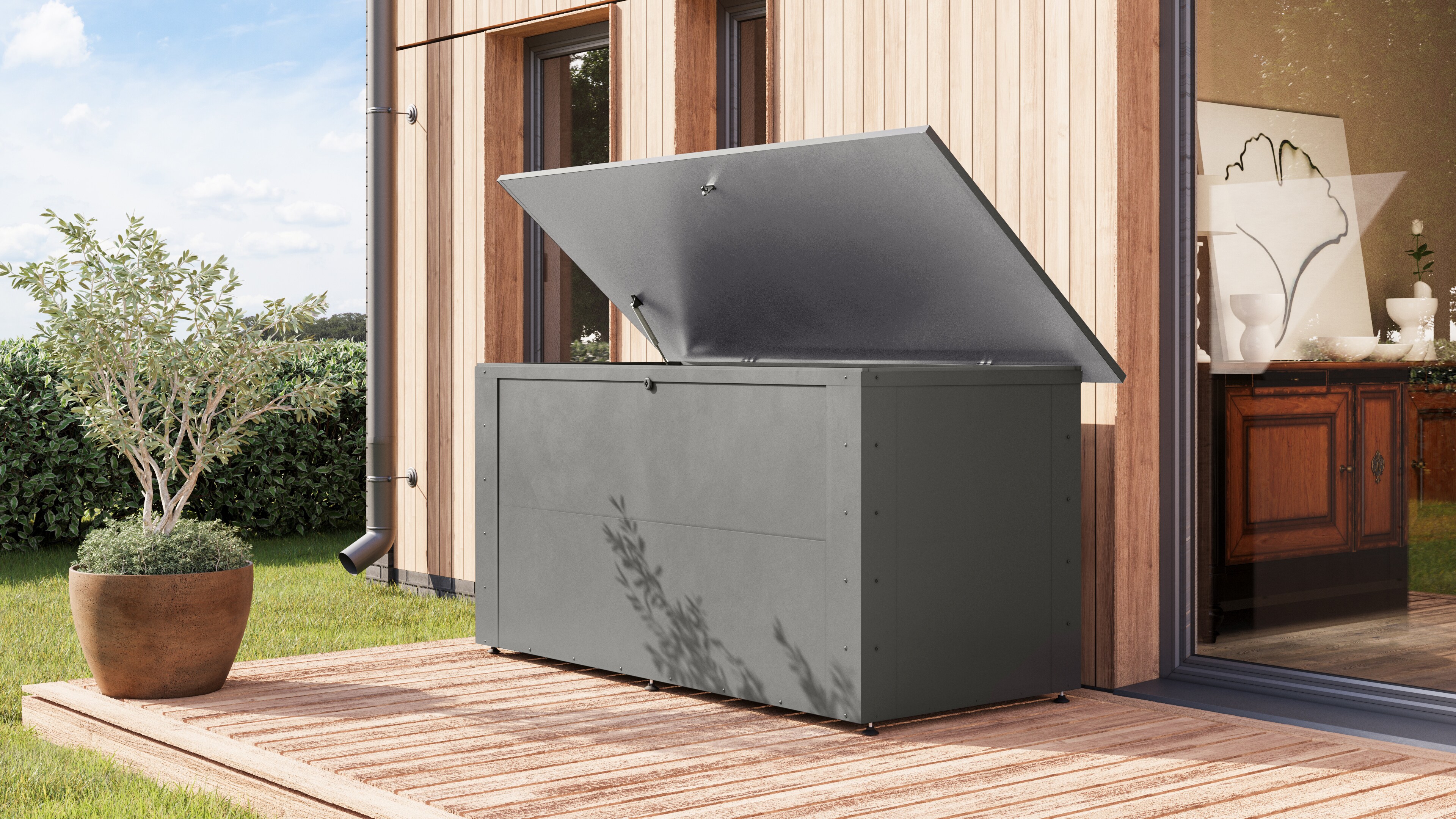 Karibu Storage Box L-XXL Gartenbox Aufbewahrungskiste Gartenkiste 