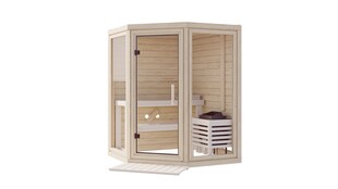 Karibu Innensauna Aleyna inkl. Saunaofen 3,6kW integr. Steuerung 