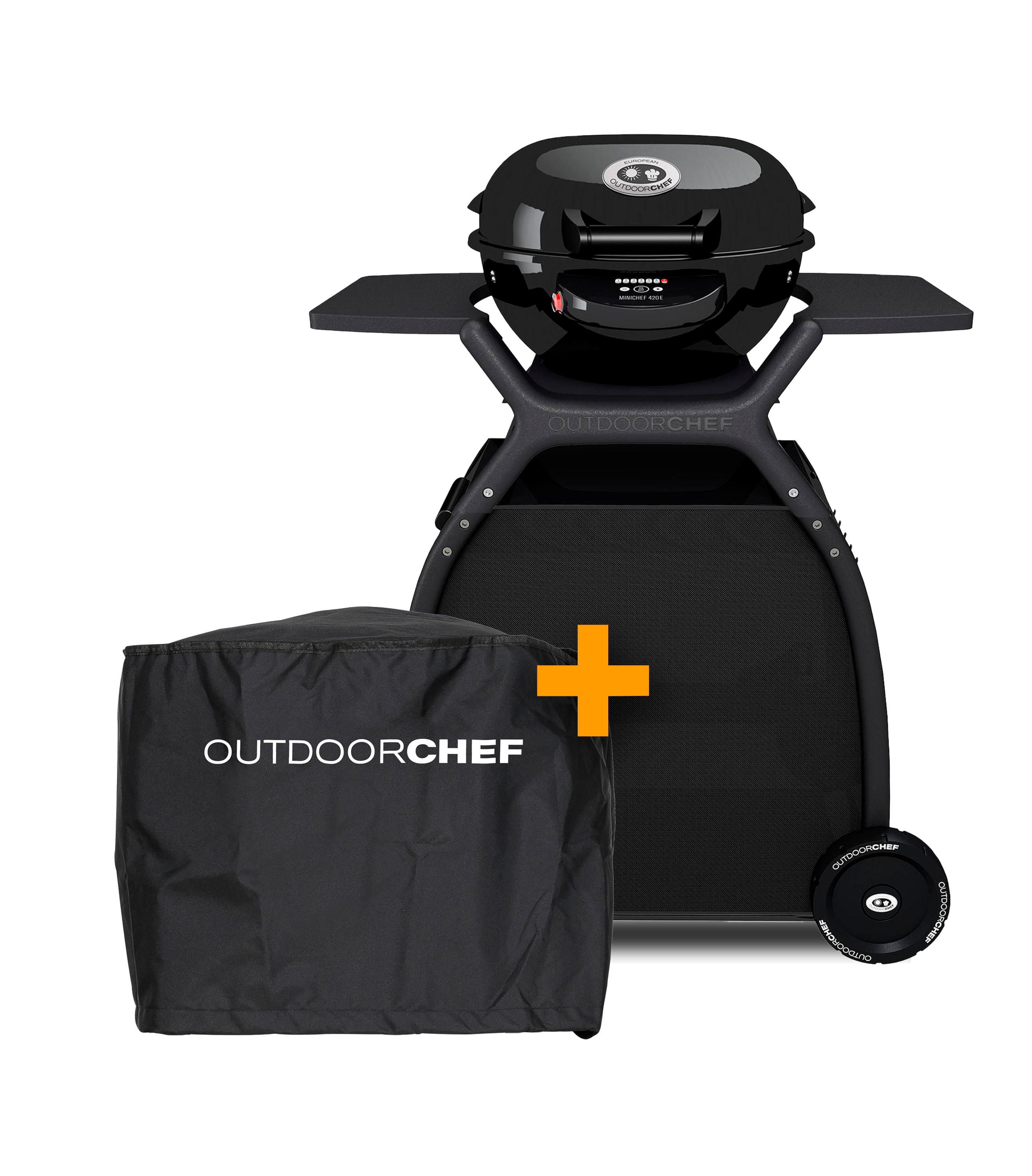 Outdoorchef Minichef 420 E Elektrogrill - X-DEAL inkl. Unterwagen und Abdeckhaube 