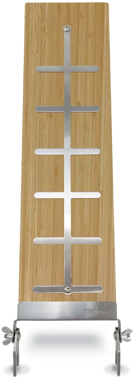 Grillf&uuml;rst Flammlachsbrett Bambus - 140 mm - Schraub-Variante 