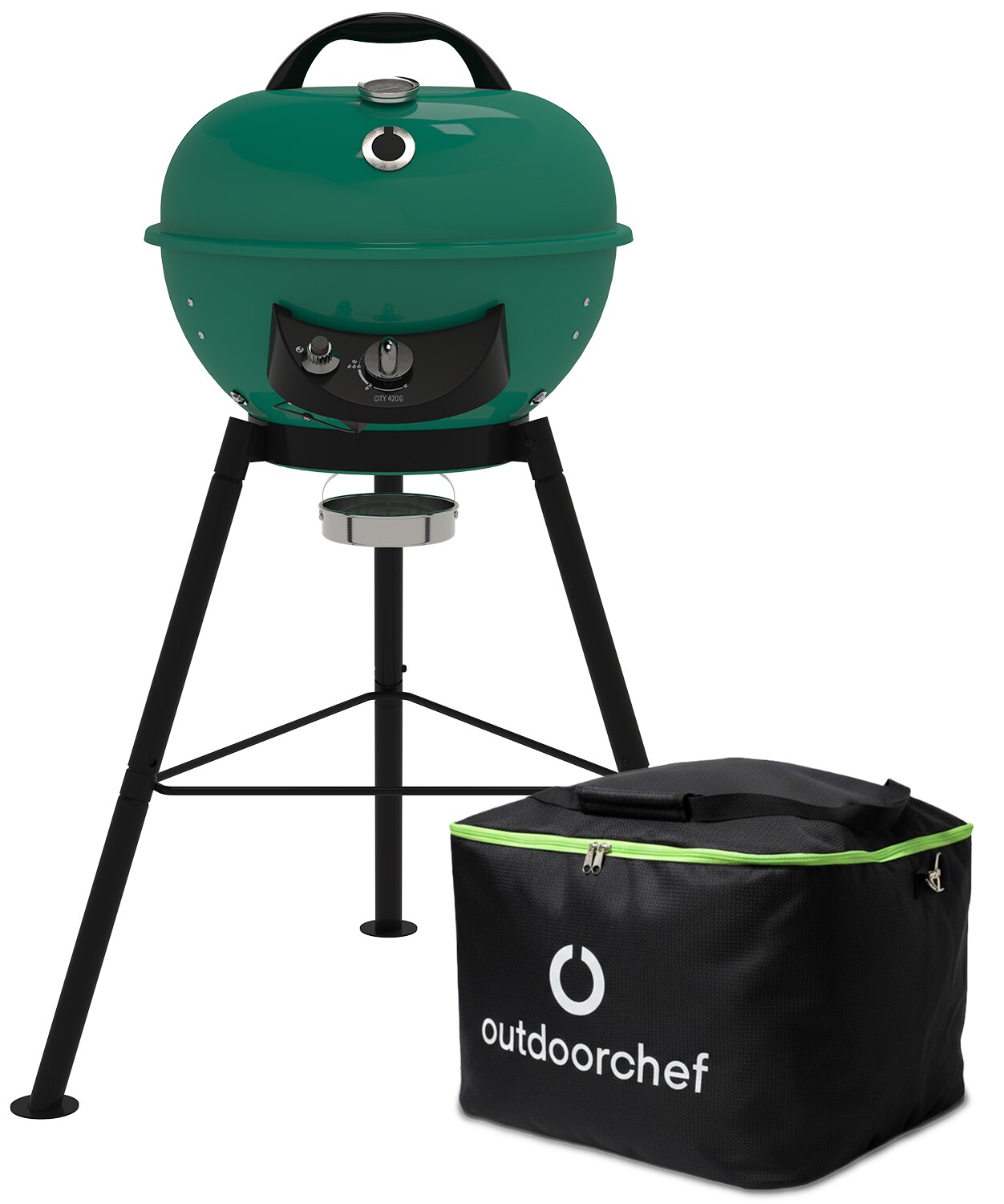 City Gasgrill  SE Green mit Tasche