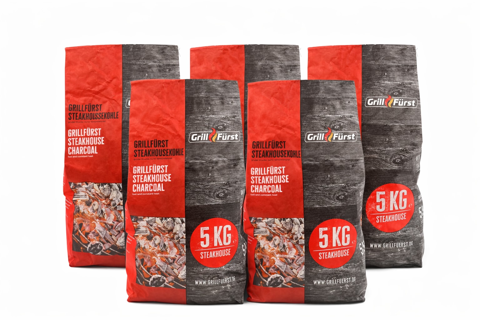 Grillf&uuml;rst Steakhouse Kohle / Restaurant Holzkohle 25kg - aus &ouml;kologisch wertvoller Produktion - 100% Eindringerbusch aus Namibia 