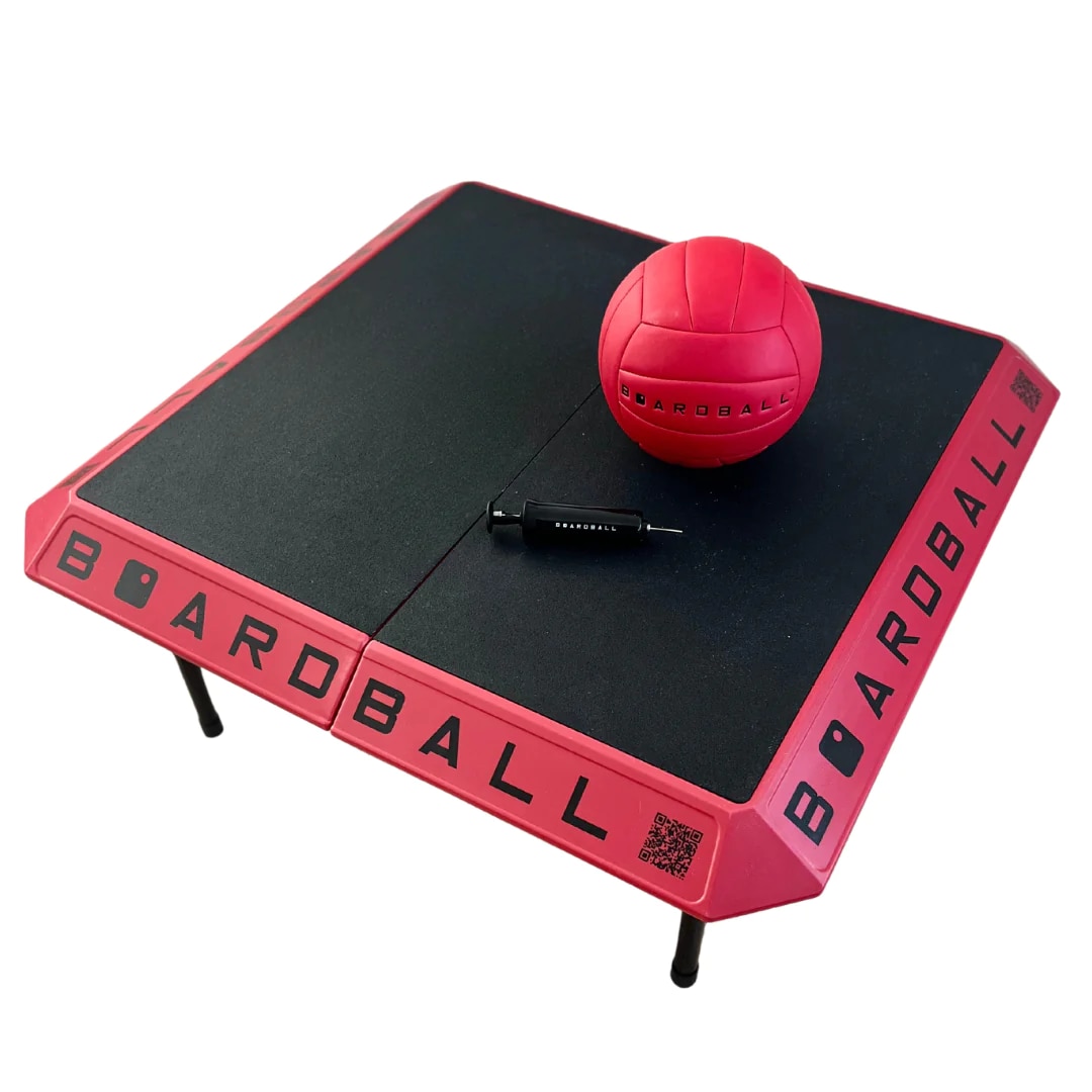 Boardball Set Faltbares Volleyball-Pickleball Spielbrett f&uuml;r Indoor & Outdoor (85 x 85 x 40 cm) 