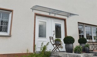 Palram Canopia Aquila  Vordach, anthrazit, klar 300x92x17,5 in cm (LxBxH) 