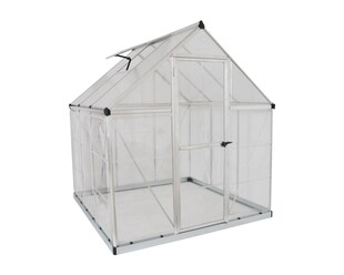 Palram - Canopia | Hybrid Gewächshaus, silber in cm 186x185x208 (LxBxH) 