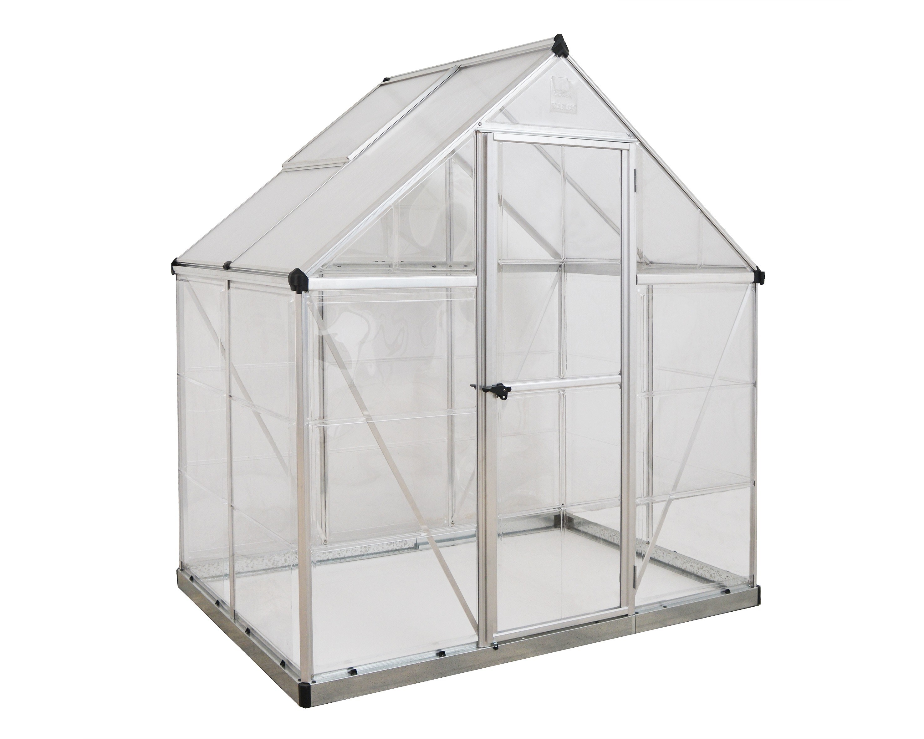 Palram - Canopia | Hybrid Gew&auml;chshaus, silber  in cm 126x185x208 (LxBxH) 