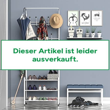 HOMCOM Wandgarderobe mit Schuhablage 67 x 30 x 185 cm (LxBxH) | Flurmöbel  Kleiderständer Schuhregal Garderobe bei Marktkauf online bestellen