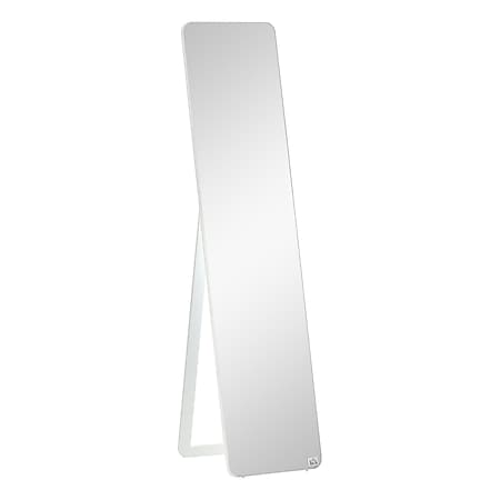 HOMCOM Standspiegel  mit klappbaren Rahmen weiß 37B x 43T x 156H cm | 