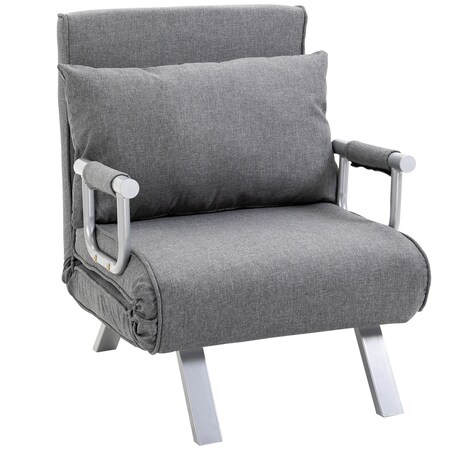 oder x in grau bei bestellen Sessel Sofa, Liege HOMCOM cm x 69B 80H | online 3 1 65L Schlafsofa Marktkauf